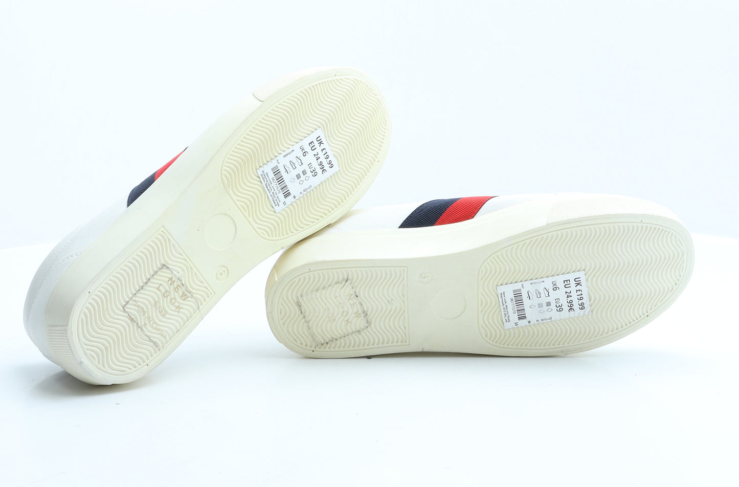 New Look Womens White Synthetic Trainer UK 6 39