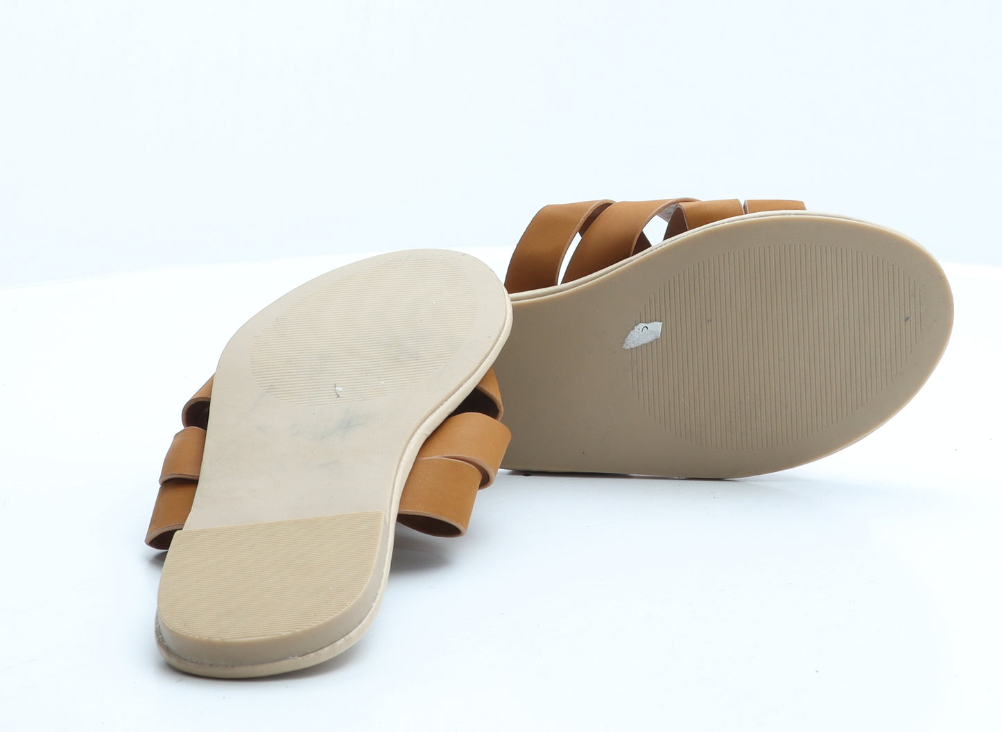 Studio Womens Brown Synthetic Slip On Sandal UK 8 41