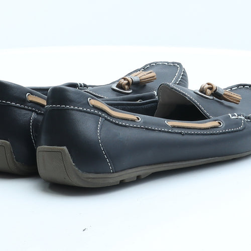 Marks and Spencer Womens Black Leather Loafer Casual UK 5.5