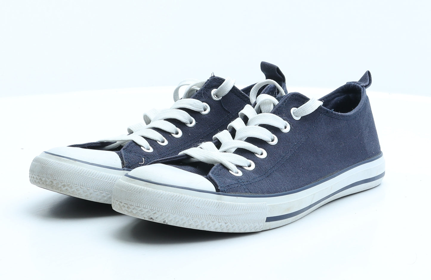 Papaya Womens Blue Fabric Trainer UK 6
