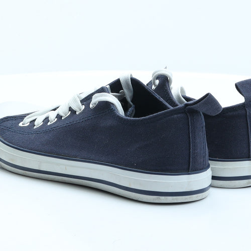 Papaya Womens Blue Fabric Trainer UK 6