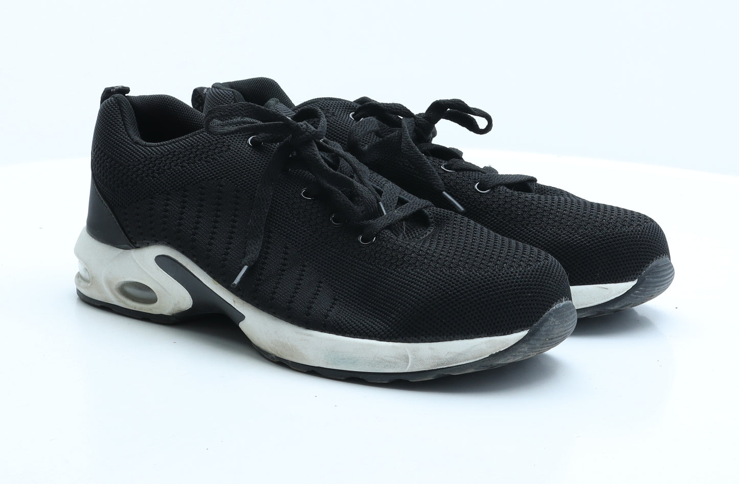 DYKHMILY Mens Black Fabric Trainer UK 12 - Workwear