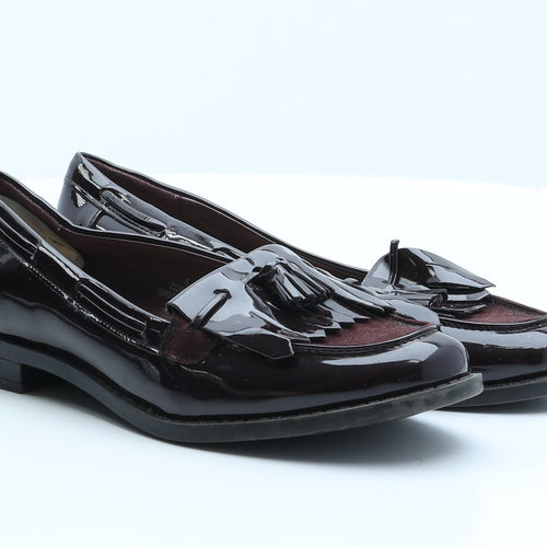 Marks and Spencer Womens Red Synthetic Loafer Casual UK 5