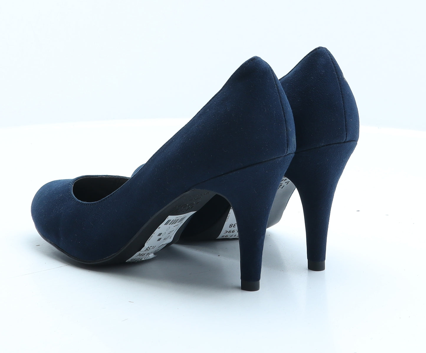 New Look Womens Blue Suede Court Heel UK 5 38