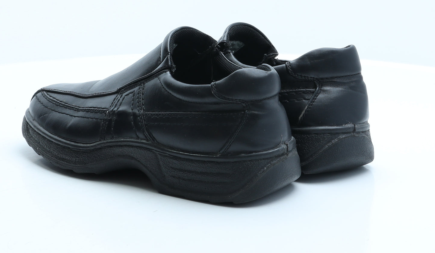 Preworn Mens Black Synthetic Slip On Casual UK 7