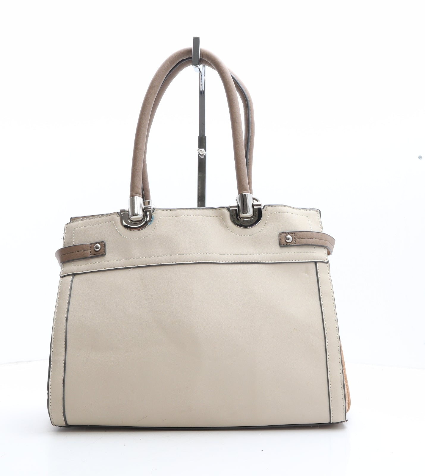 New Look Womens Beige Polyethylene Top Handle Bag Size Large