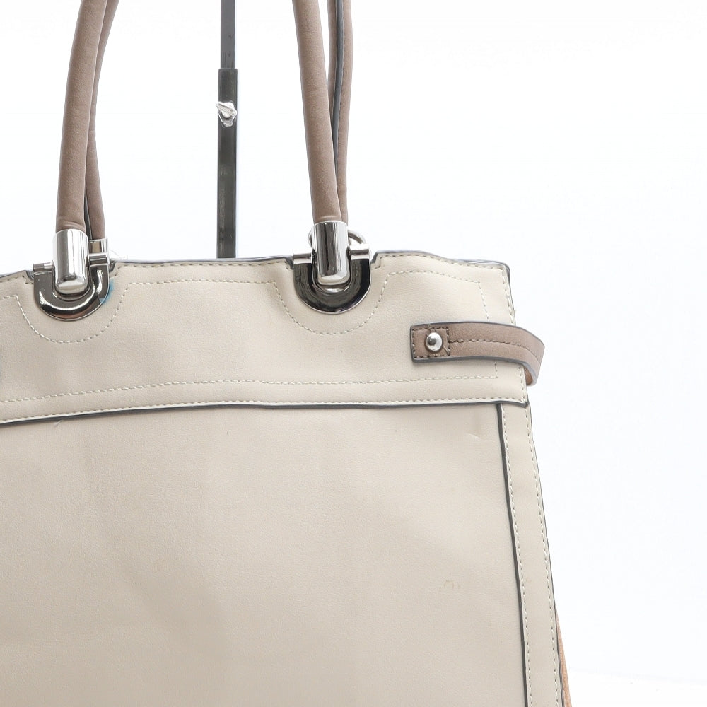 New Look Womens Beige Polyethylene Top Handle Bag Size Large