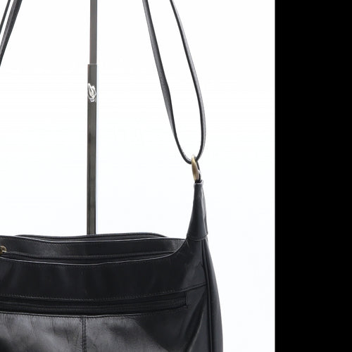 MIA Womens Black Polyethylene Shoulder Bag Size Medium