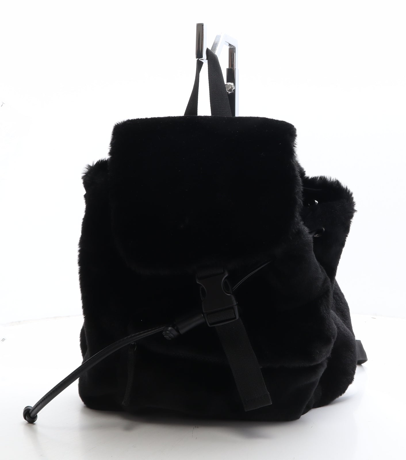 Primark Womens Black Polyester Backpack Size Medium