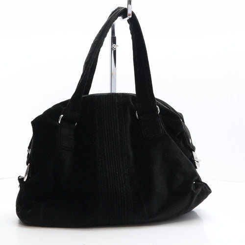 Kipling Womens Black Suede Shoulder Bag Size Large