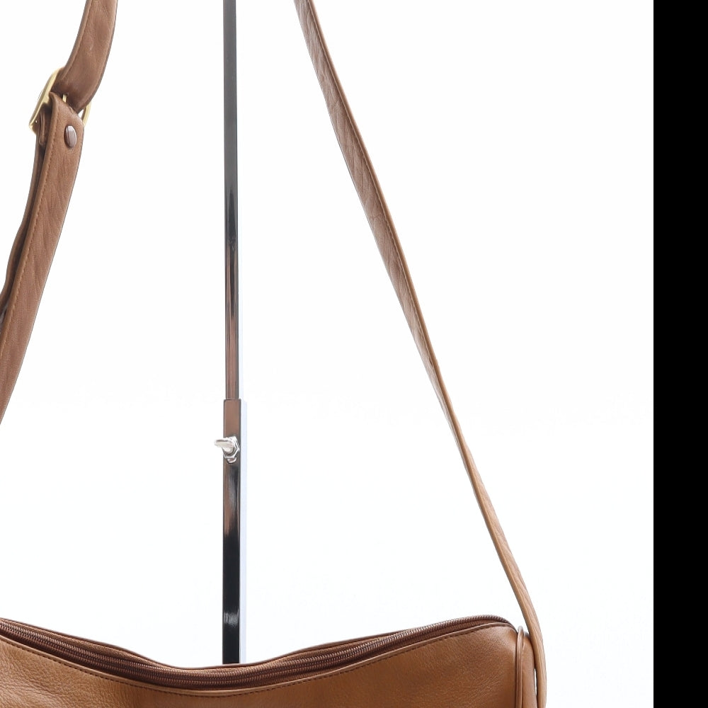 Imagnin Design Studio Womens Brown Polyethylene Crossbody Size Large