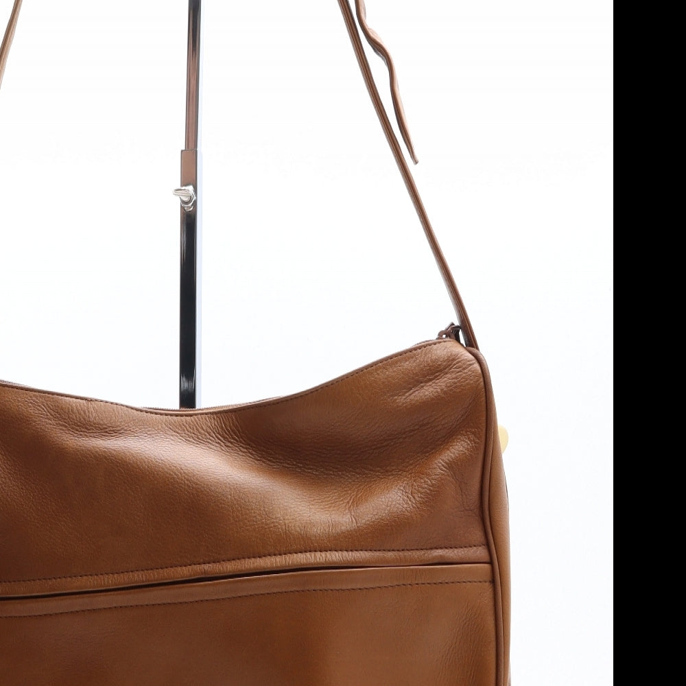 Imagnin Design Studio Womens Brown Polyethylene Crossbody Size Large