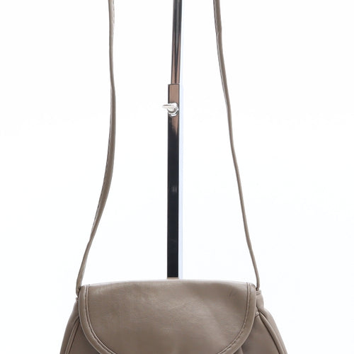 Preworn Womens Brown Polyethylene Crossbody Size Mini