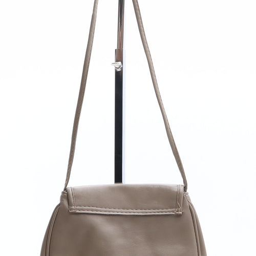 Preworn Womens Brown Polyethylene Crossbody Size Mini