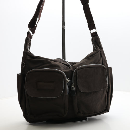 Hawkins Womens Brown Polyester Crossbody Size Medium