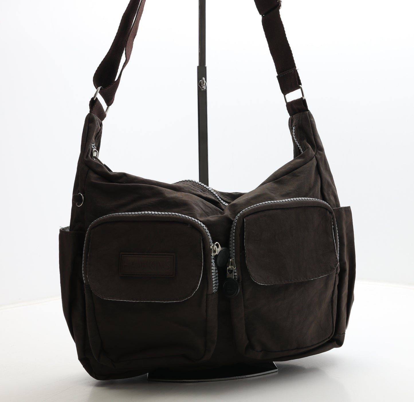 Hawkins Womens Brown Polyester Crossbody Size Medium