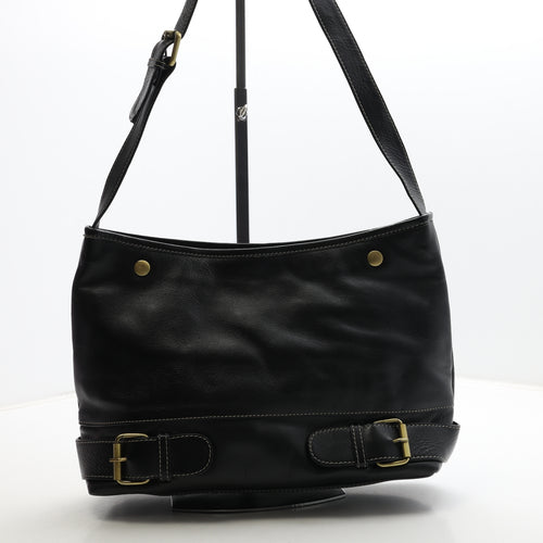 Cellimi Womens Black Leather Shoulder Bag Size Medium