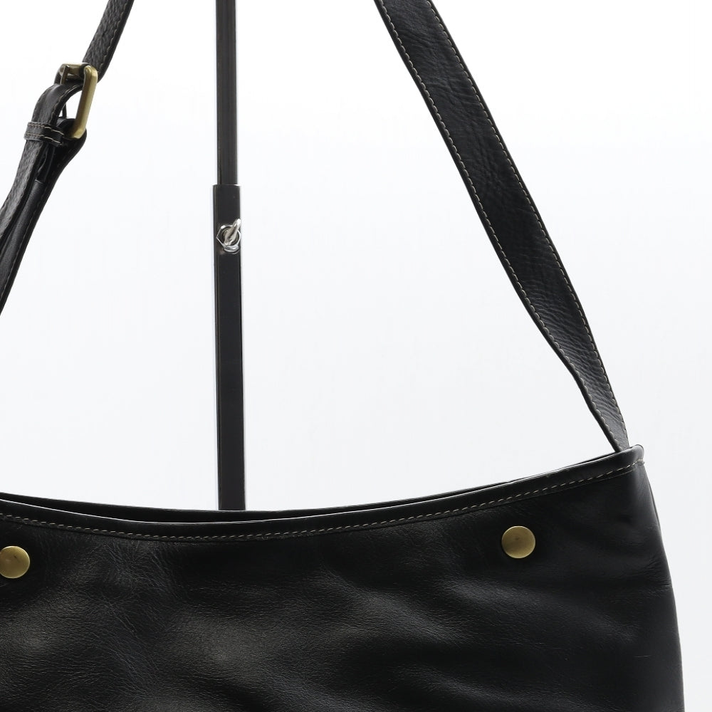 Cellimi Womens Black Leather Shoulder Bag Size Medium