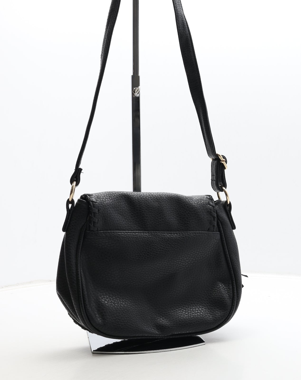 Dorothy Perkins Womens Black Polyurethane Crossbody Size Medium