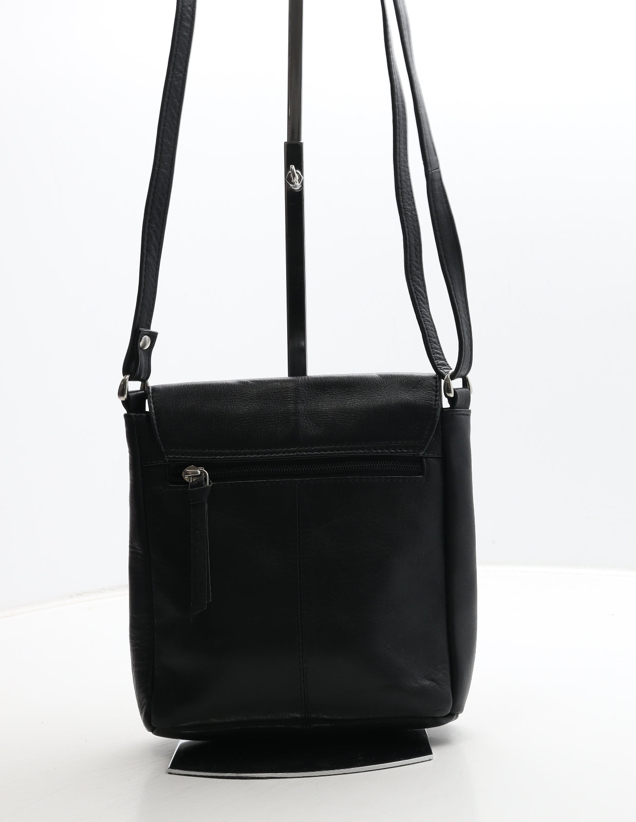 Jobis Womens Black Leather Crossbody Size Small