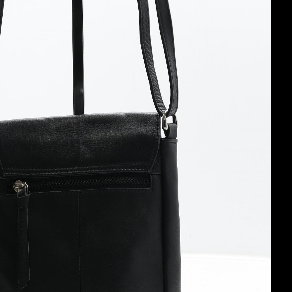 Jobis Womens Black Leather Crossbody Size Small