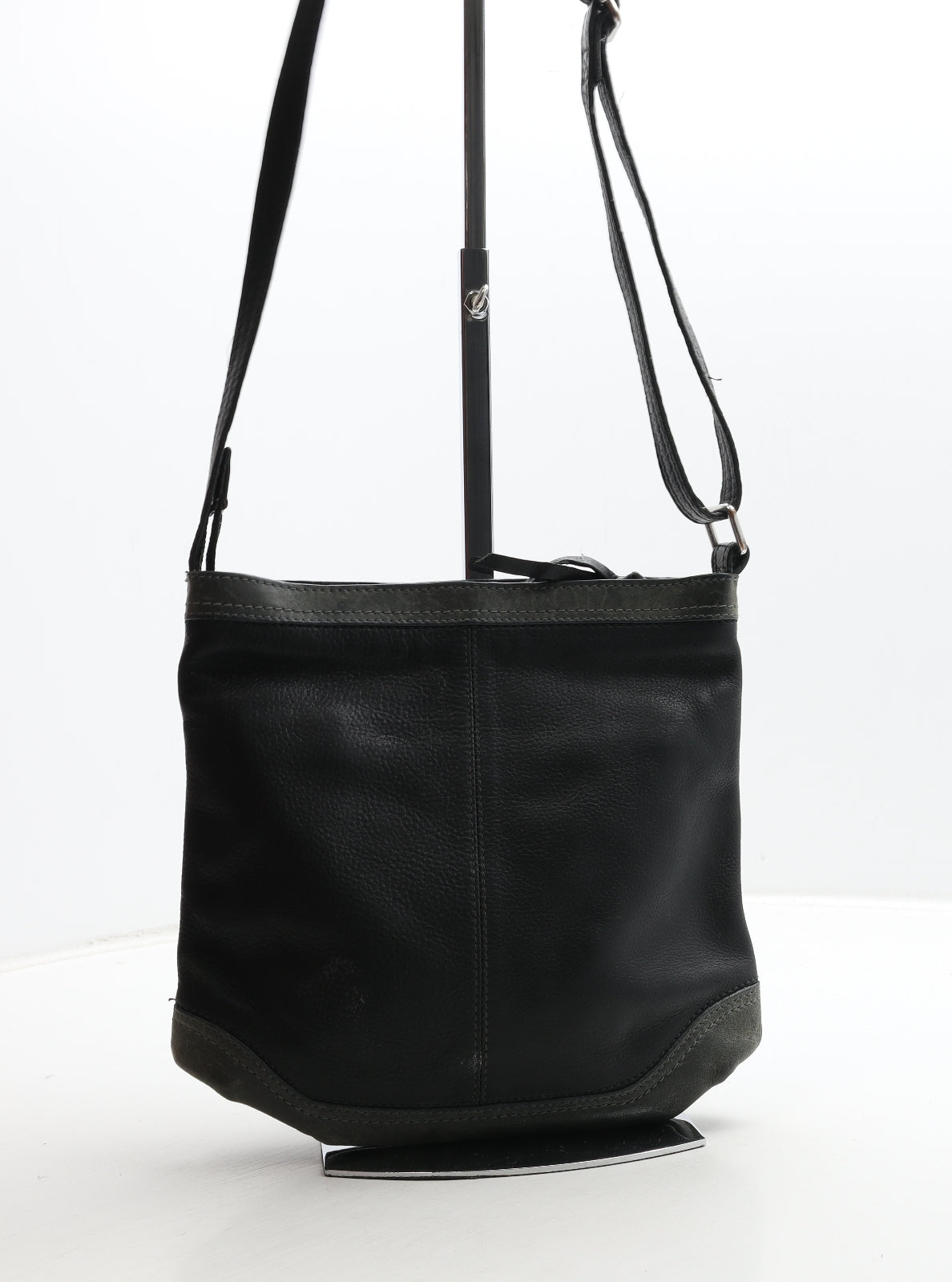 Marks and Spencer Womens Black Leather Crossbody Size Medium