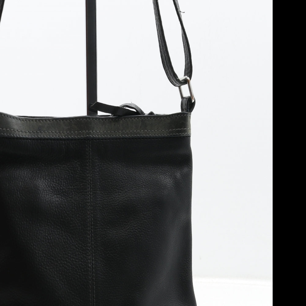Marks and Spencer Womens Black Leather Crossbody Size Medium