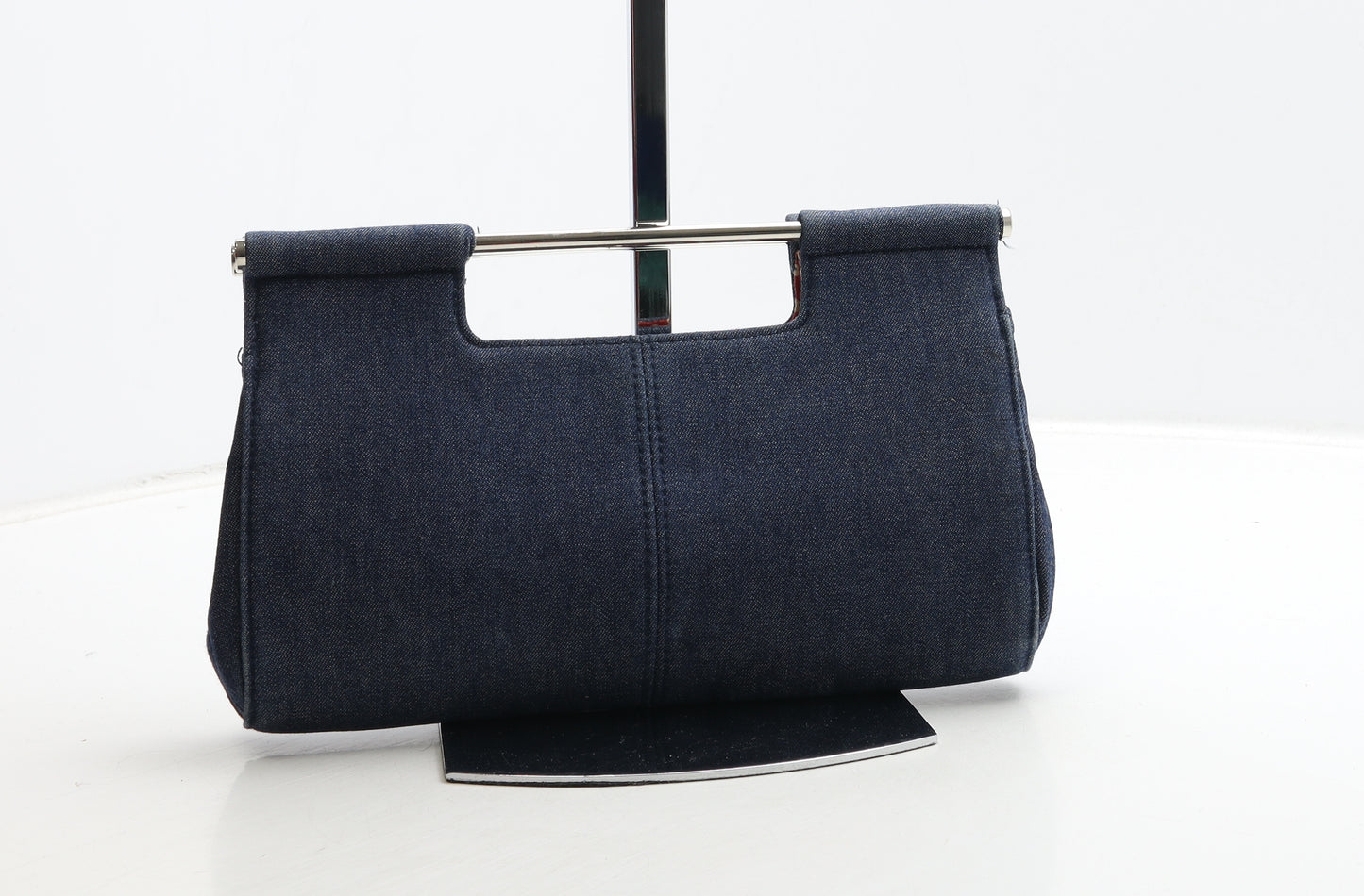 Dorothy Perkins Womens Blue Cotton Clutch Size Small