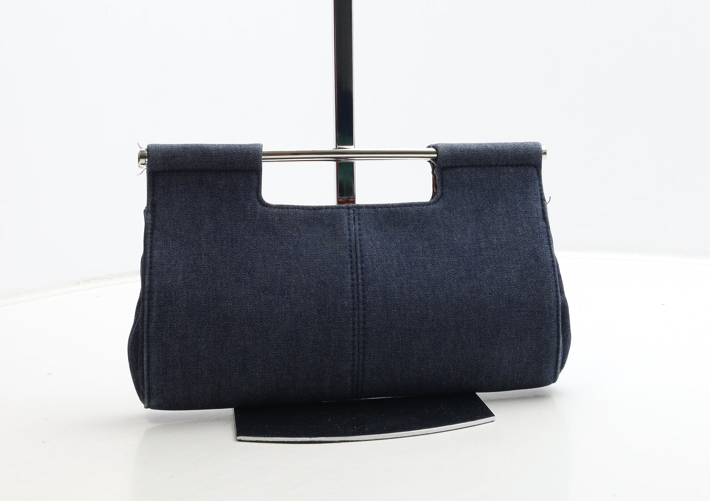 Dorothy Perkins Womens Blue Cotton Clutch Size Small