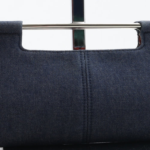 Dorothy Perkins Womens Blue Cotton Clutch Size Small