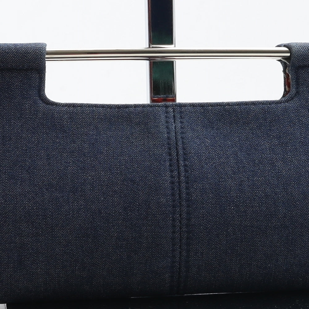Dorothy Perkins Womens Blue Cotton Clutch Size Small
