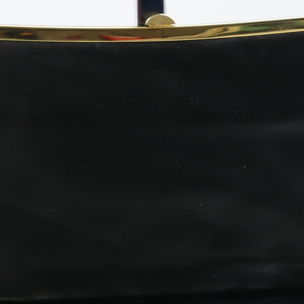Jane Shilton Womens Black Leather Clutch Size Small