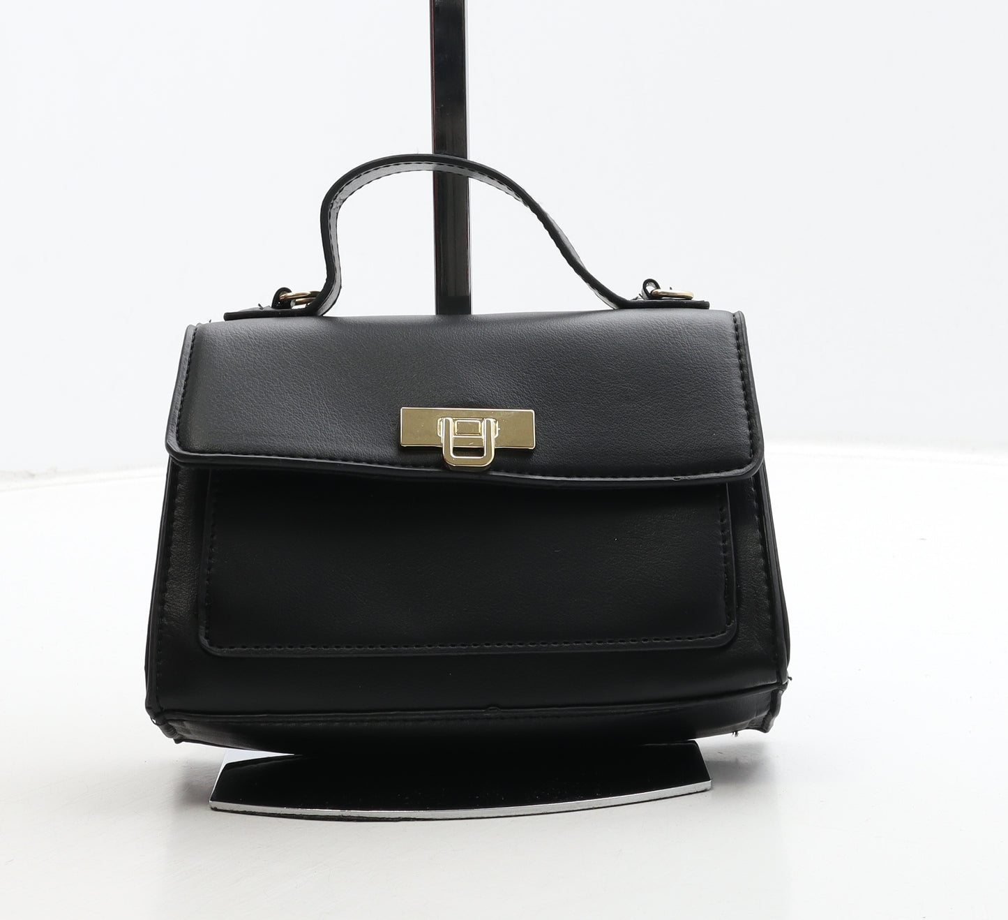 Primark Womens Black Polyurethane Crossbody Size Small