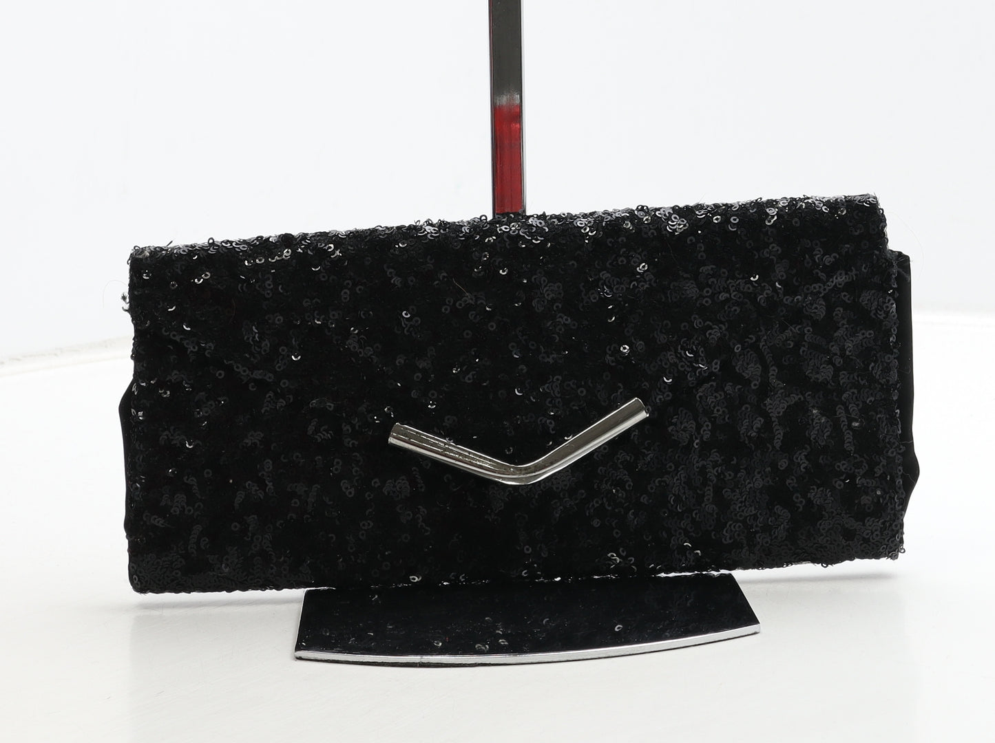 New Look Womens Black Polyester Clutch Size Small