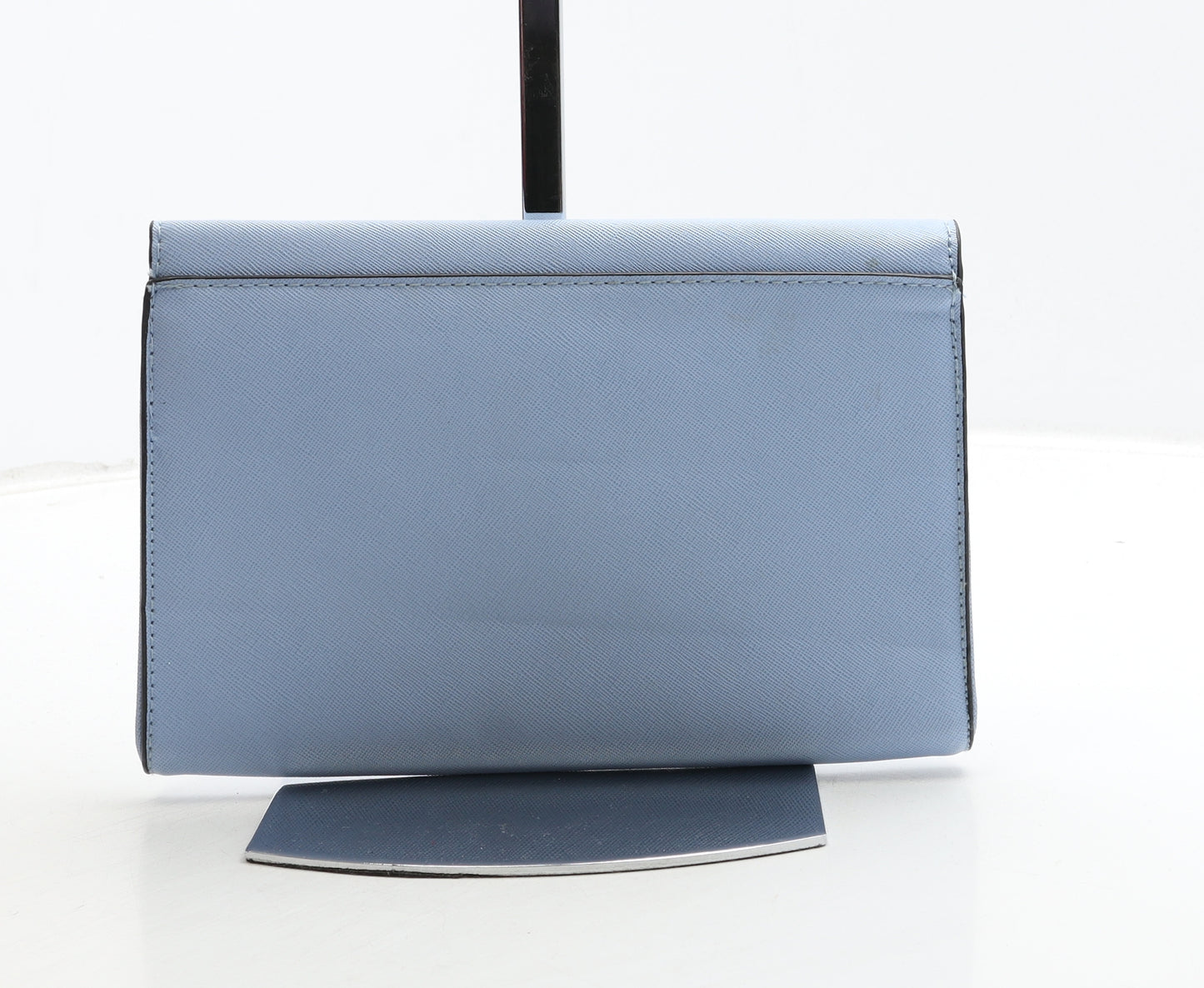 Atmosphere Womens Blue Polyurethane Clutch Size Small - Flower Detail