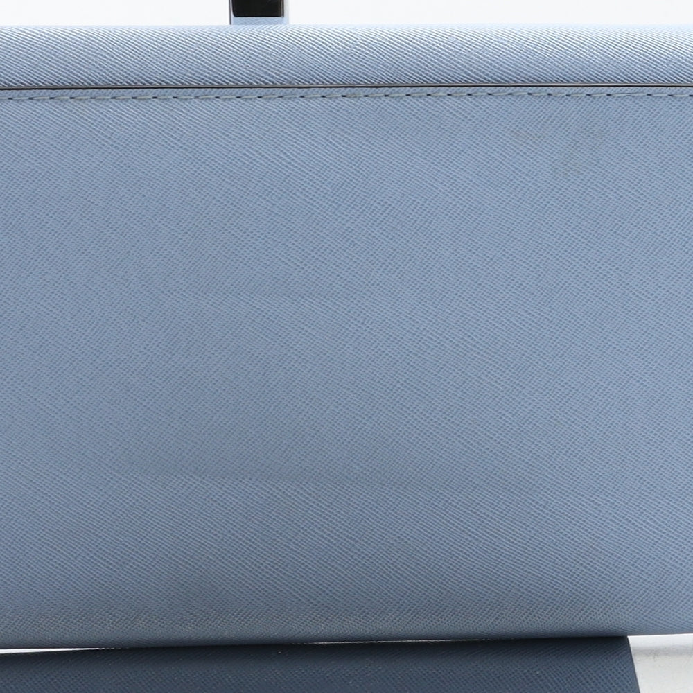 Atmosphere Womens Blue Polyurethane Clutch Size Small - Flower Detail