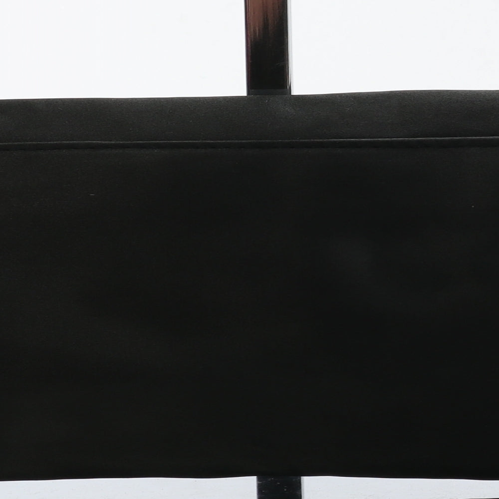 Lunar Womens Black Polyester Clutch Size Small - Flower Detail
