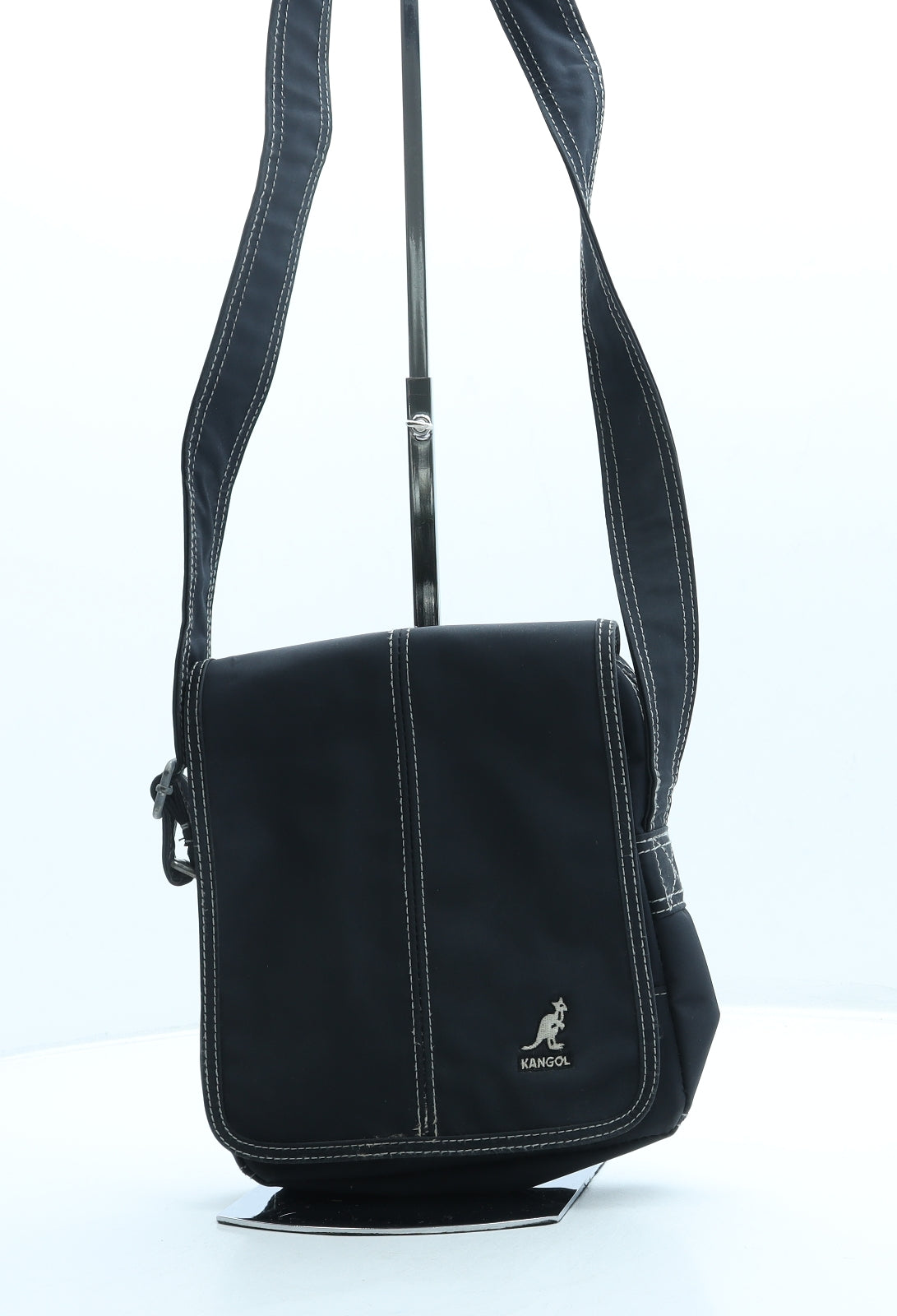 Kangol Womens Blue Polyester Crossbody Size Small