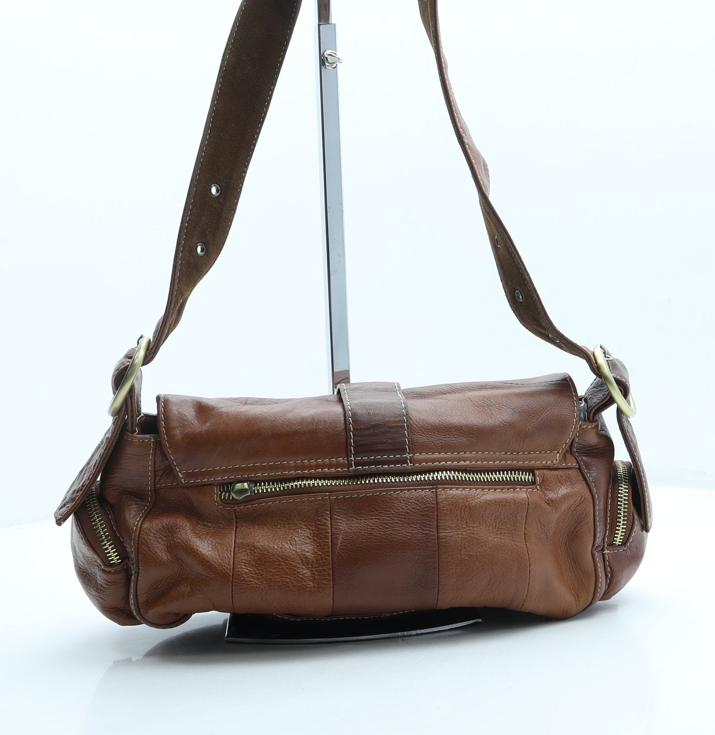 St Cartel Womens Brown Leather Crossbody Size Small