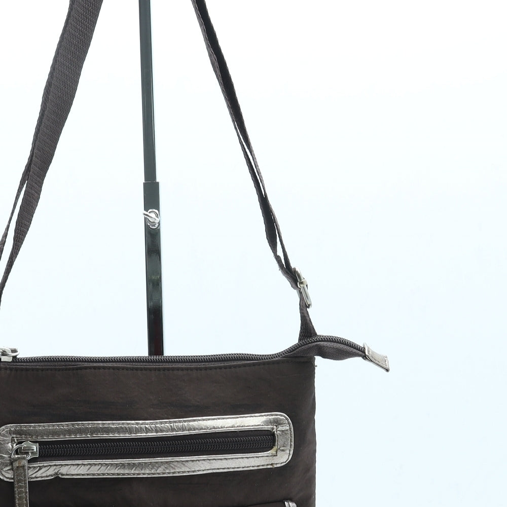 Marks and Spencer Womens Brown Polyester Shoulder Bag Size Small