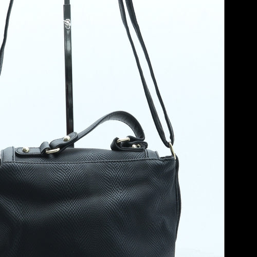 Peacocks Womens Black Leather Crossbody Size Small