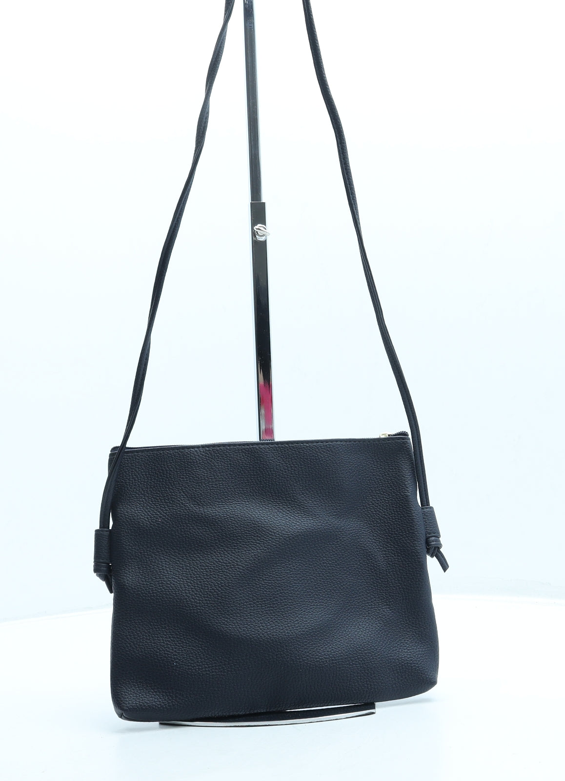 Nathalie Andersen Womens Blue Leather Crossbody Size Small