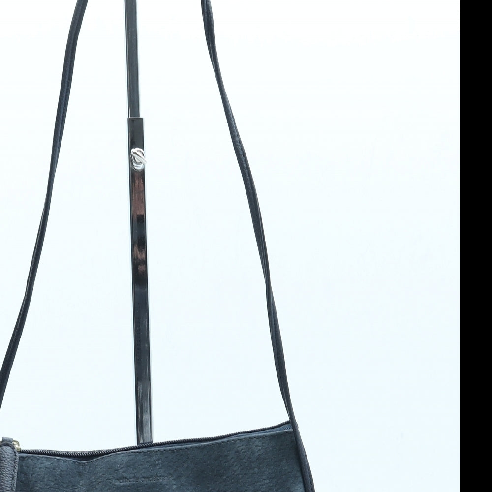 Nathalie Andersen Womens Blue Leather Crossbody Size Small