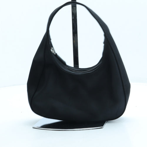 Preworn Womens Black Polyester Shoulder Bag Size Small