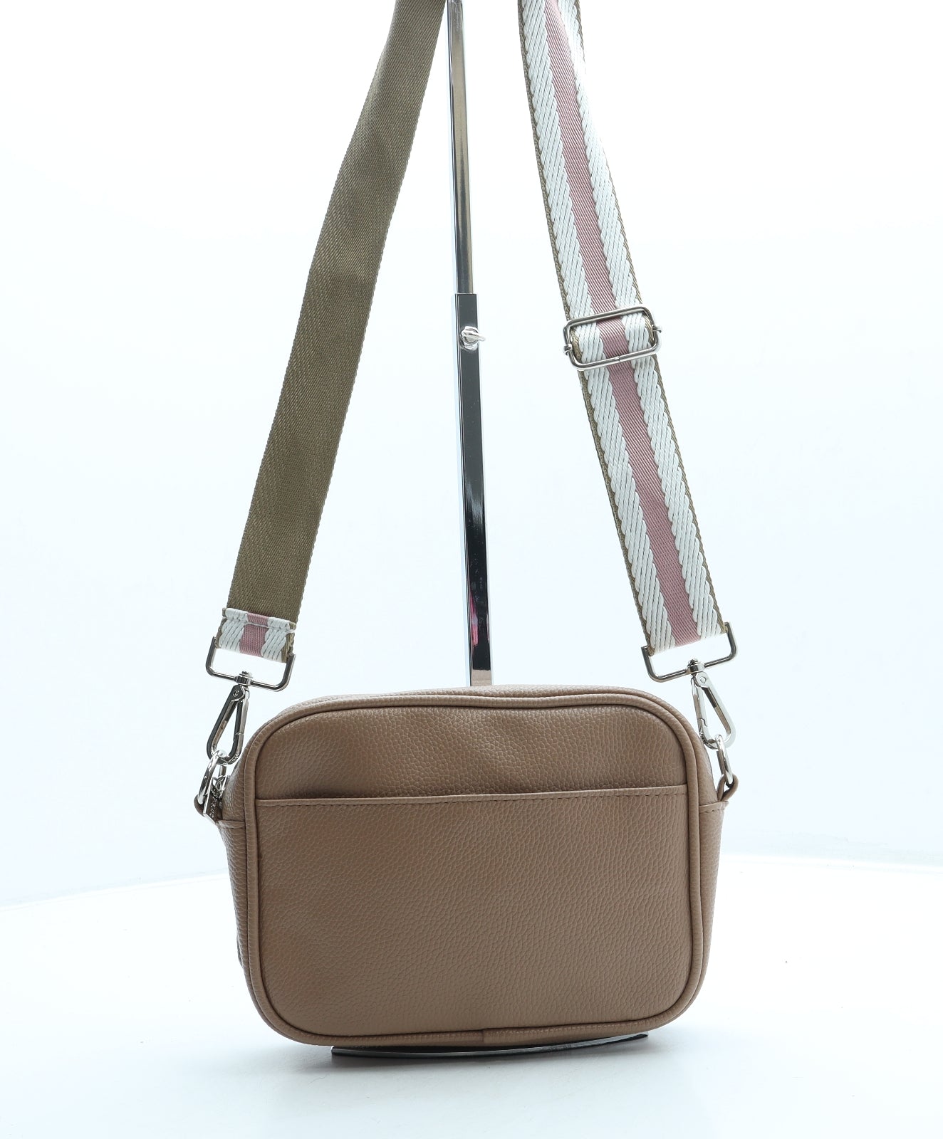 Lily England Womens Brown Leather Crossbody Size Small