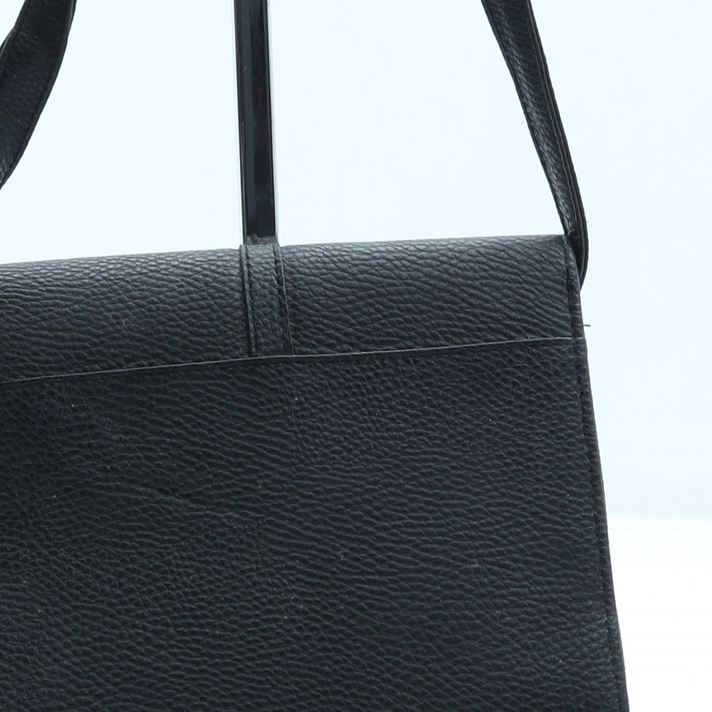 Atmosphere Womens Black Leather Crossbody Size Small