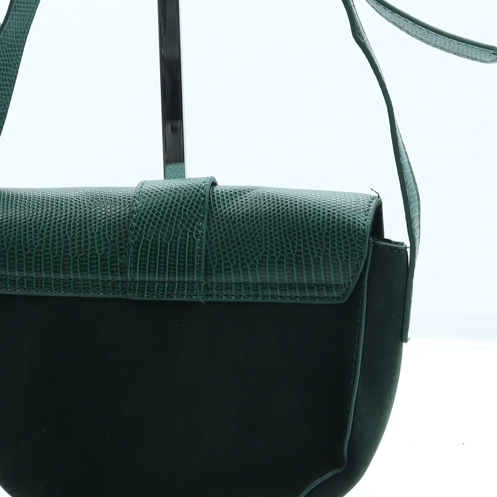 Preworn Womens Green Polyester Crossbody Size Small