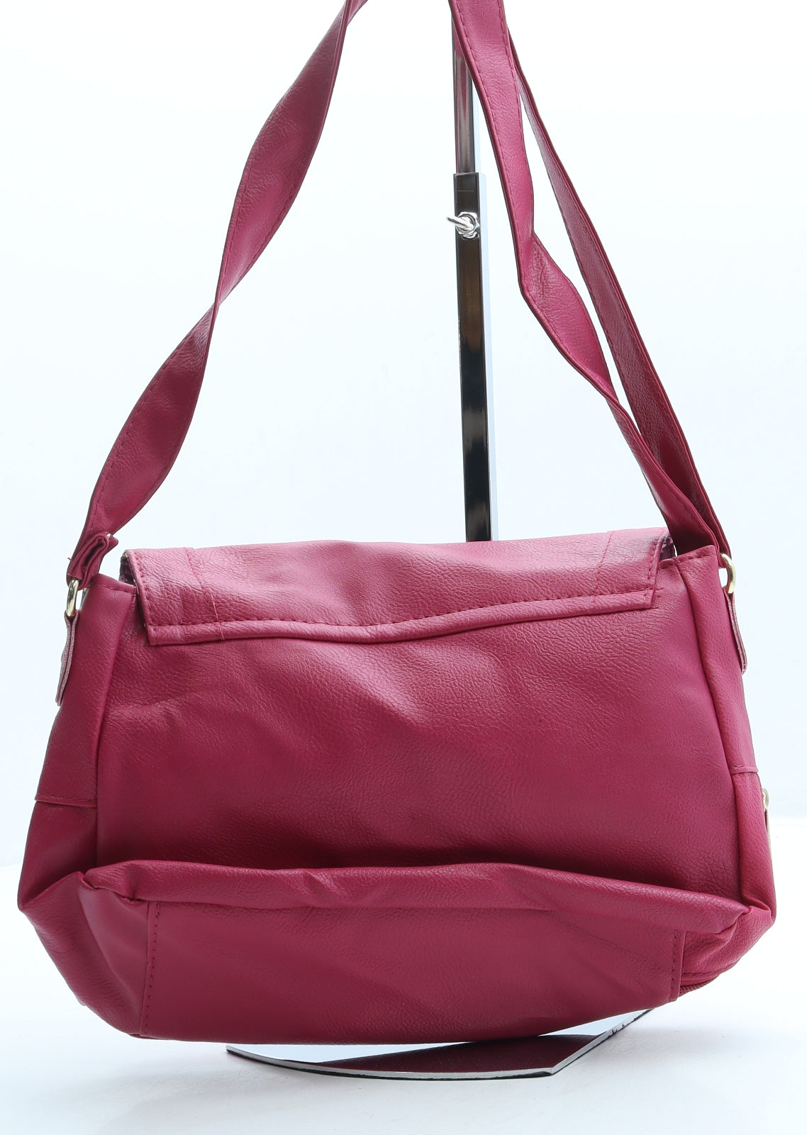Nathalie Andersen Womens Pink Leather Crossbody Size Small