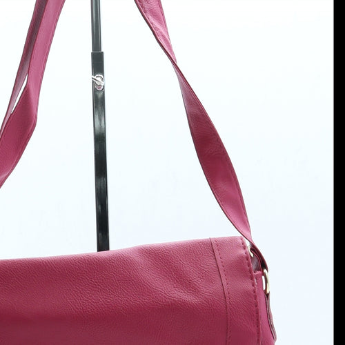 Nathalie Andersen Womens Pink Leather Crossbody Size Small