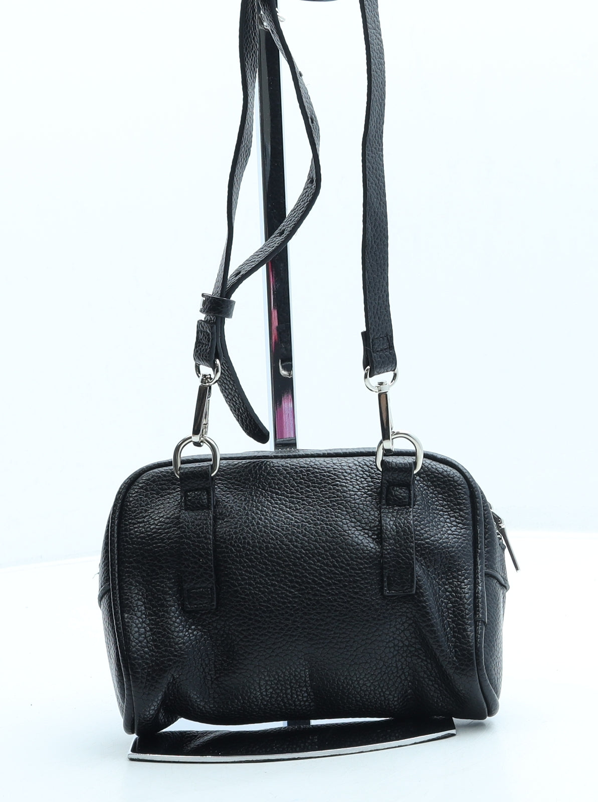 Steven Madden Womens Black Leather Crossbody Size Small